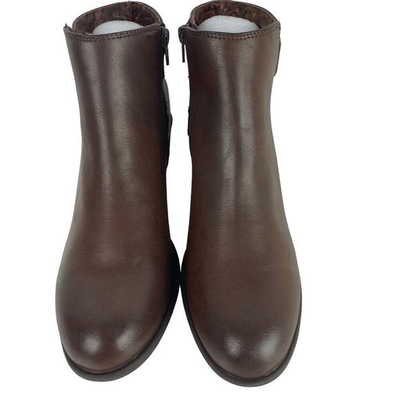 B.O.C. LYDIA BACK BELT COMFORT BOOTIE IN BROWN NWOB WOMEN'S SIZE 9.5M - Picture 3 of 13